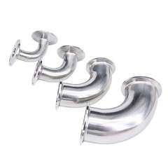 0.5″ 1.5″ 2″ Tri Clamp 90 Degree Elbow 304 Stainless Steel Sanitary Fitting