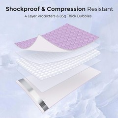Bubble Mailer 12×16 25pc Large Padded Envelope 12×15 Poly Bag Light Purple