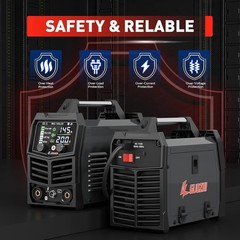 Versatile 3-in-1 145A MIG Welder with Large LCD & Advanced IGBT Technology