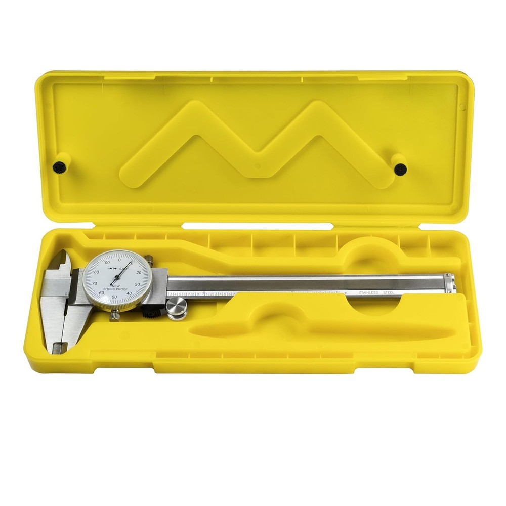0-6″ 4 Way Dial Caliper .001″ Shock Proof Imperial Carbon Steel