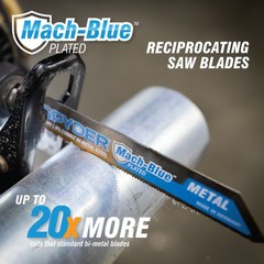 6 in 18-TPI Reciprocating Saw Blade Mach-Blue (2-Pack) Spyder 200320