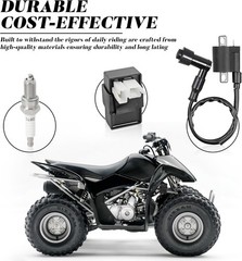 Ignition Coil Kit with 6 Pin AC CDI Box Spark Plug for Cg125Cc 150Cc 200Cc 250Cc