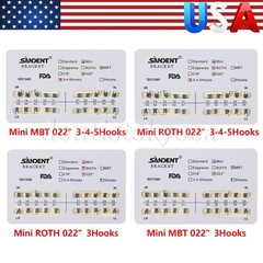 Orthodontic Dental Arch Wire Niti Round Upper/Lower / Brackets Braces MBT/Roth
