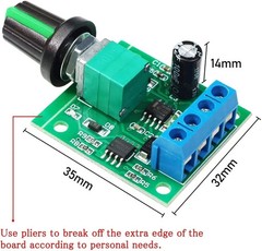 2pcs PWM Low Voltage Motor Speed Controller DC 1.8V 3V 5V 6V 12V 2A 1803BK 18…