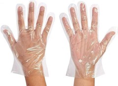 1000 Pc Transparent Gloves Disposable Food Prep Gloves One Size Fits Most HDPE
