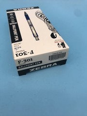 12 Pack Zebra F-301 Retractable Ballpoint Pen Stainless Steel Fine Point 27120