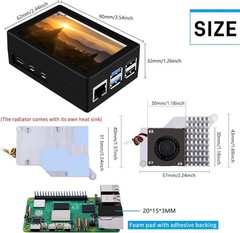 Enhanced Raspberry Pi 5 Experience with 3.5-Inch Touch Screen & Active Cooler