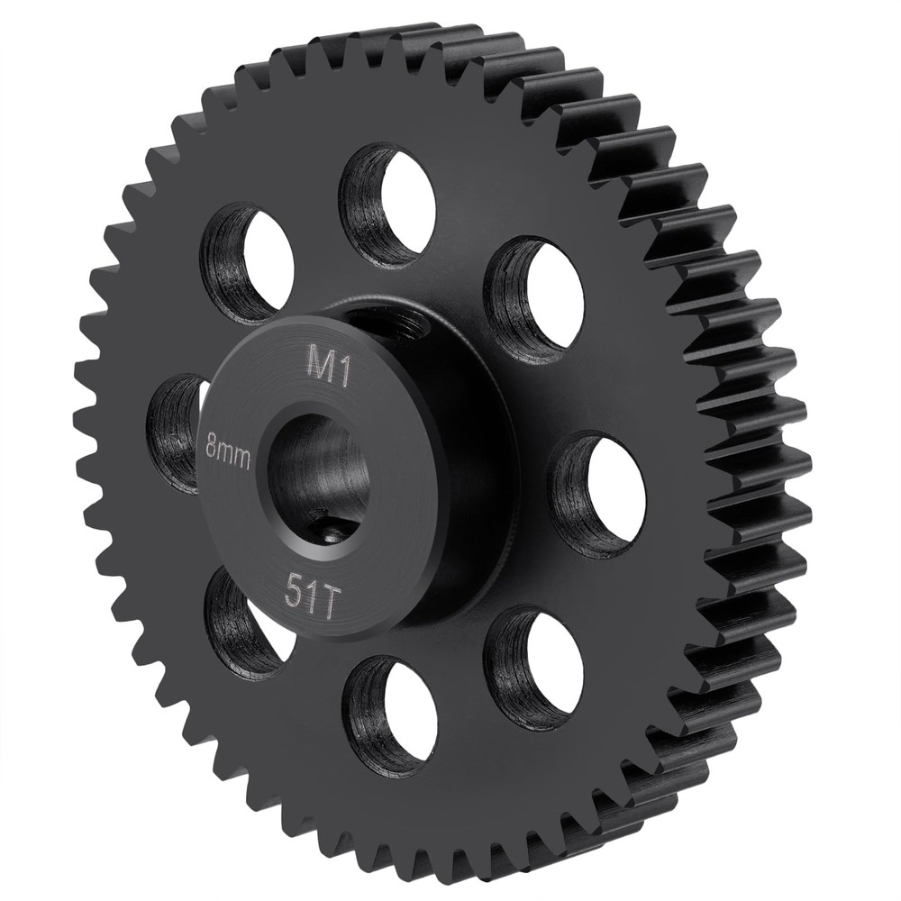 Steel 8mm Bore Mod 1 41T 42T 49T 51T 52T 53T 55T 56T Pinion Motor Gear for Tr…