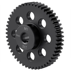 Steel 8mm Bore Mod 1 41T 42T 49T 51T 52T 53T 55T 56T Pinion Motor Gear for Tr…