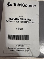 genie 07.0703.0472GT Starting Switch Ignition Assembly Four Position New In Box