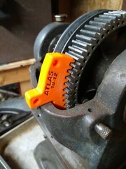 Atlas 10″ & 12 Lathe Spindle Lock Wedge Stop – Remove & Install Chuck – ORANGE