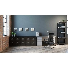 Hirsh 14410 15″ W 2 Drawer Vertical File Cabinet, Black, Letter
