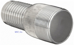 2″ NPT Aluminum Hose Barb KC King Combination Nipple for 2″ ID Hose SF200A
