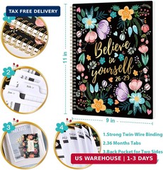 3 Year Monthly Planner 2026-2029, Jul. 2026 – Jun. 2029, 9″ X 11″ | 2026-2029 Mo