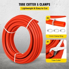 Uimoso 1/2 ~ x 300ft Pex Tubing Oxygen Barrier Pex-B Tube Radiant Heating Pipe~H
