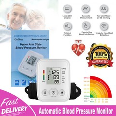 Digital Upper Arm Blood Pressure Monitor BP Cuff Gauge Heart Rate Machine Tester