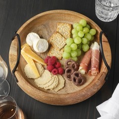 Gourmet Basics By Mikasa Knox Mango Wood Serving Bowl Coffee Table Centerpiece