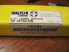 Walton Company – Set of Four – 4 Flute Tap Extractors 10754 10624 10504 10434