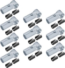 10 Sets T Pipe Clamp Connector Tee Clamps for 3/4″ EMT, Also Fits 1/2″ EMT wi…