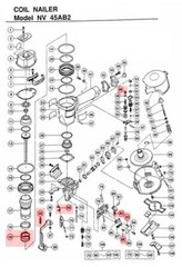 CoFast® High Quality Rebuild 7 Springs kit Aftermarket Hitachi NV45AB2 876172