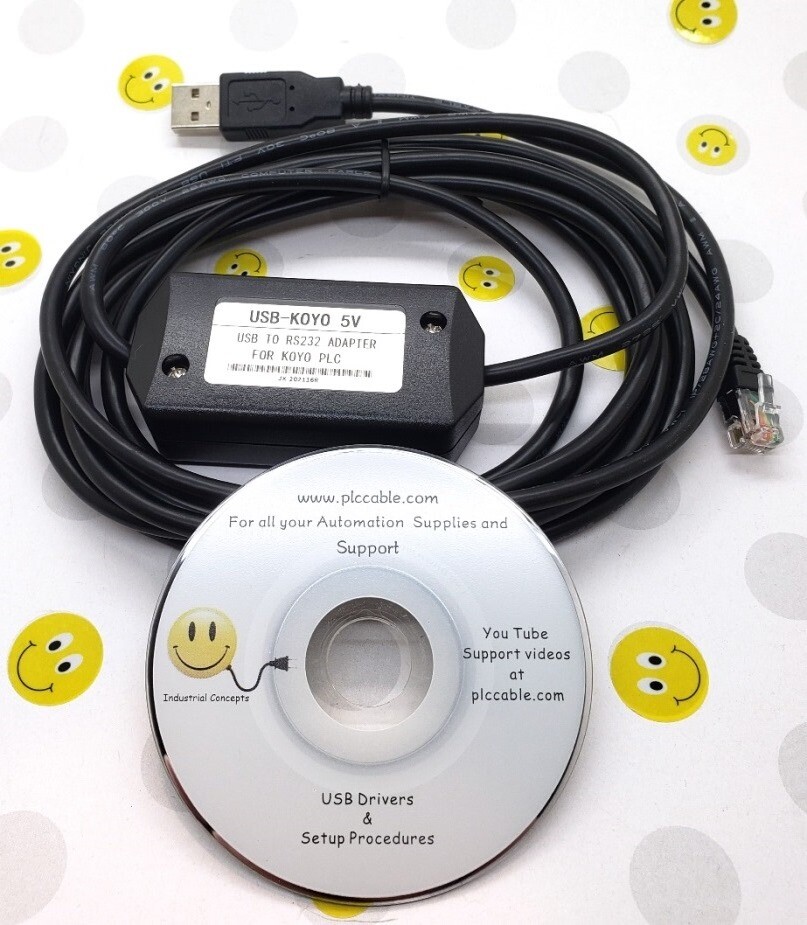 Automation Direct Koyo USB EA-MG-PGM-CBL Click Do-More C-More Micro HMI and PLCs