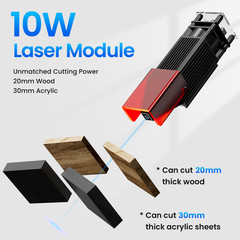 LONGER RAY5 10W Laser Etching Cutter, 400x400mm Work Area, Air Pump Port