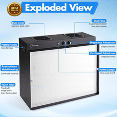 Laminar Flow Hood with H13 HEPA Filter (20″X15″）, Class 100 / ISO 5 Clean Bench