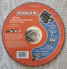 5 Pack Diablo 7″ Abrasive Metal Circular Saw Cut-Off Wheel 5/8″ Arbor 1/8″ Thick