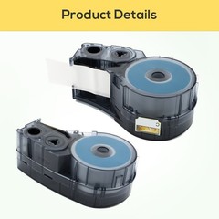 Compatible Label Tape for Brady BMP21 M21-750-595-WT Vinyl 3/4 M210/-LAB M211