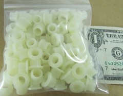 Lot 100 Essentra .260″ ID Nylon Shoulder Washers Flanged Spacers Sleeve Bushings