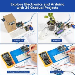 Arduino Starter Kit with Original Uno R3 RoHS Compliant 34 Projects Electronic
