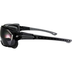 Birdz Eyewear Gasket Safety Padded Motorcycle Sunglasses Grey with Smoke Lens