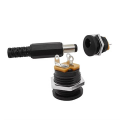 10PC Male Barrel Jack Plug Female Socket Panel Mount DC 12V Power Connectors