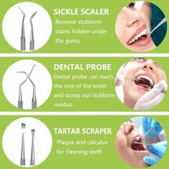 Professional Dental Tools Kit Teeth Cleaning Tartar Scraper Personal Pet Use
