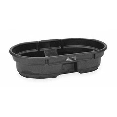 Rubbermaid Commercial Fg424300bla Stock Tank, L 52, W 31, 50 Gal., Black