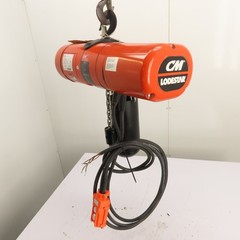 CM Lodestar Model F 1/2Ton 1000LB Electric Chain Hoist 20’Lift 16FPM 230/460 3Ph