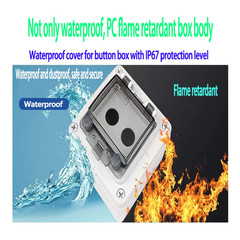 Push Button Box Ip67 with Emergency Stop Button Lock Push Button Key Switch with