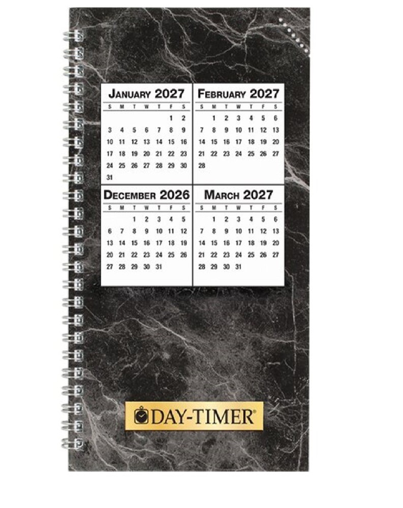 Day-Timer Jan-Dec 2027, 1-Page/Day Planner Refill Pocket 3-1/2 x 6-1/2″ +Extras