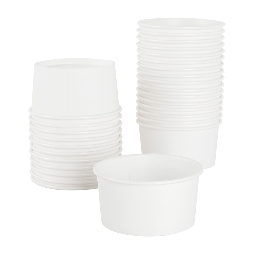Karat Earth Eco-Friendly 6oz Paper Food Container (90.8mm) , White – 1,000 ct