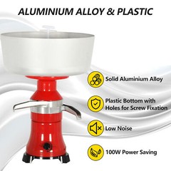 Electric Centrifugal Separator Fresh Milk Cream 100L/H Milk Cream Separator New