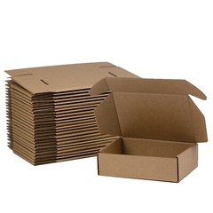 7x5x2 Inches Shipping Boxes Pack of 25, Brown Corrugated Cardboard Boxes for …