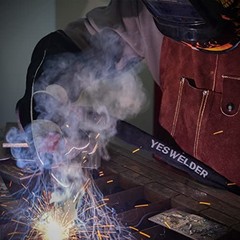 Flame Resistant Leather TIG Welding Torch Cable Cover – 25ft (7.6m) Durable Prot