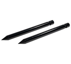 2PK 17″ Hay Bale Spear Stabilizer for Skid Steer Mount Plate for Tractor