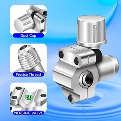 BPV31 Bullet Piercing Valve 2 Pack A/C Refrigeration Lines 5/16 – 3/8 – 1/4 NEW