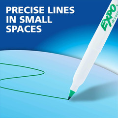 EXPO Dry Erase Markers, Low Odor Ink, Assorted Colors, Ultra Fine Tip, 8 Count –