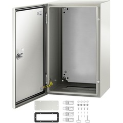 20x12x10in NEMA 4X Steel Junction Box IP66 Waterproof Mounting Plate
