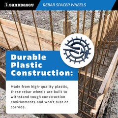 Sandbaggy 1″ Rebar Spacer Wheels – Concrete Form Spacers