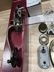 Baldwin 85345-050-2LFD Full Dummy Kit Landon Series Satin Brass-Black Finish NOS