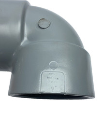 F439 NIBCO 90°ELBOW FITTING PIPE FEM SOCKET x FEM SOCKET 6″ SCH80 CPVC NSF-PW