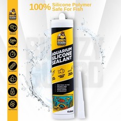 NEW Aquarium Safe Silicone Sealant Clear 100% Waterproof Non-Toxic Fast Curing